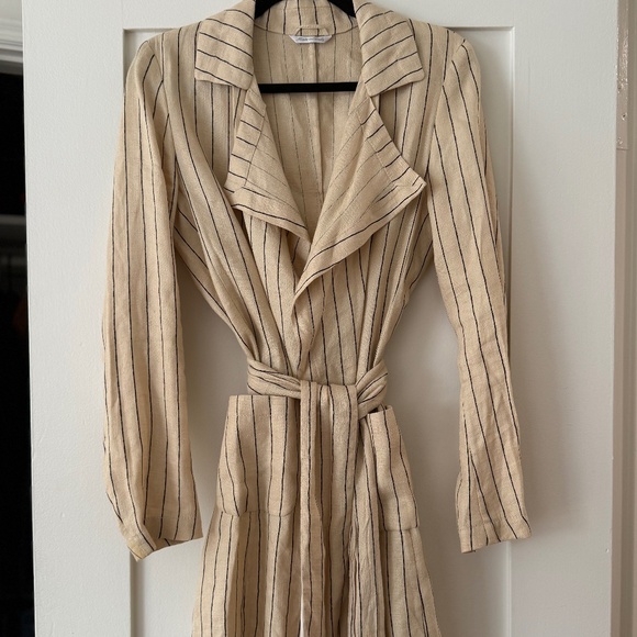 Italian Linen Lightweight Trench style Jacket - Picture 1 of 5